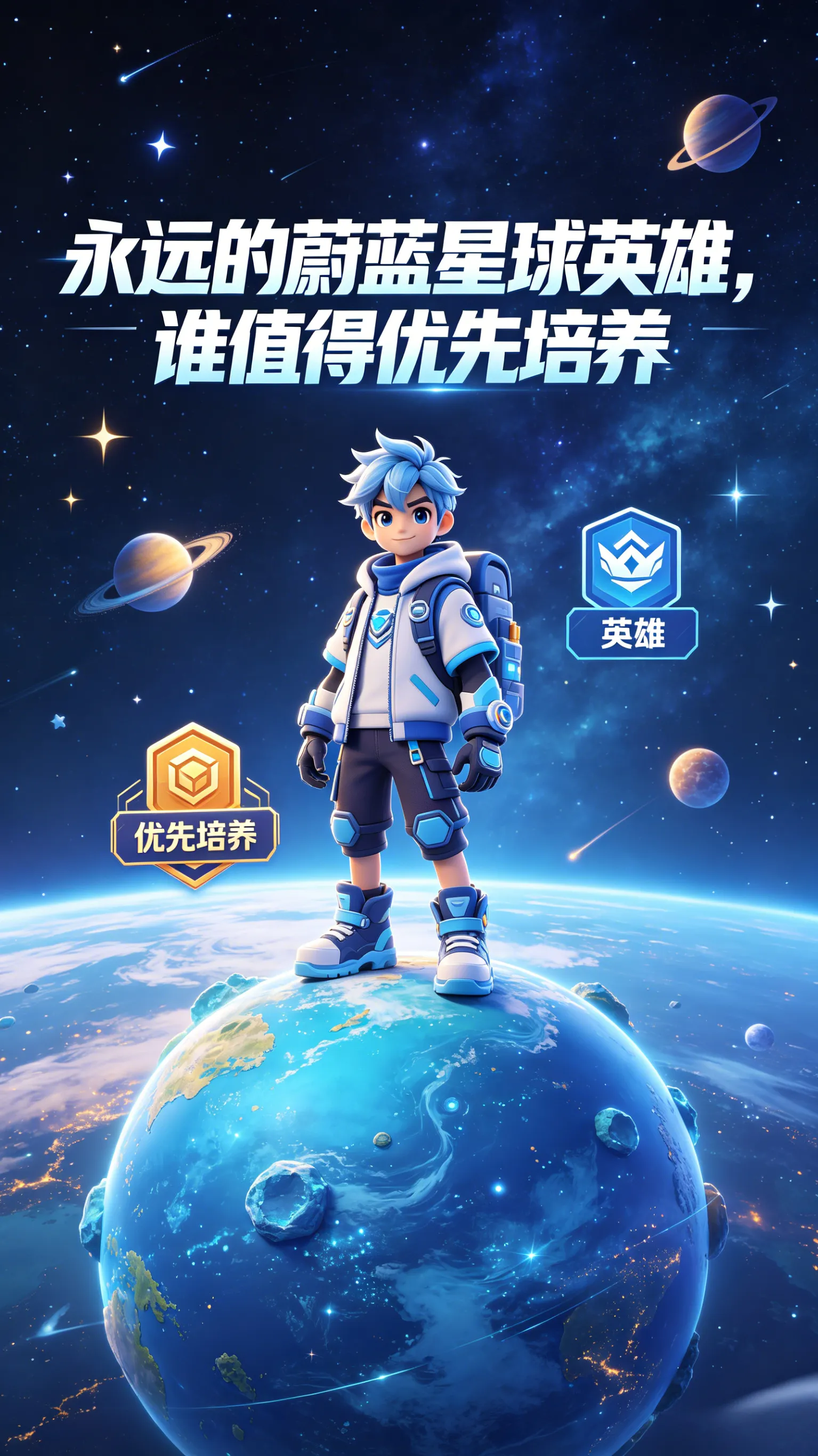 纠结症发作！《永远的蔚蓝星球》开荒第3天，这4个英雄我先养谁？