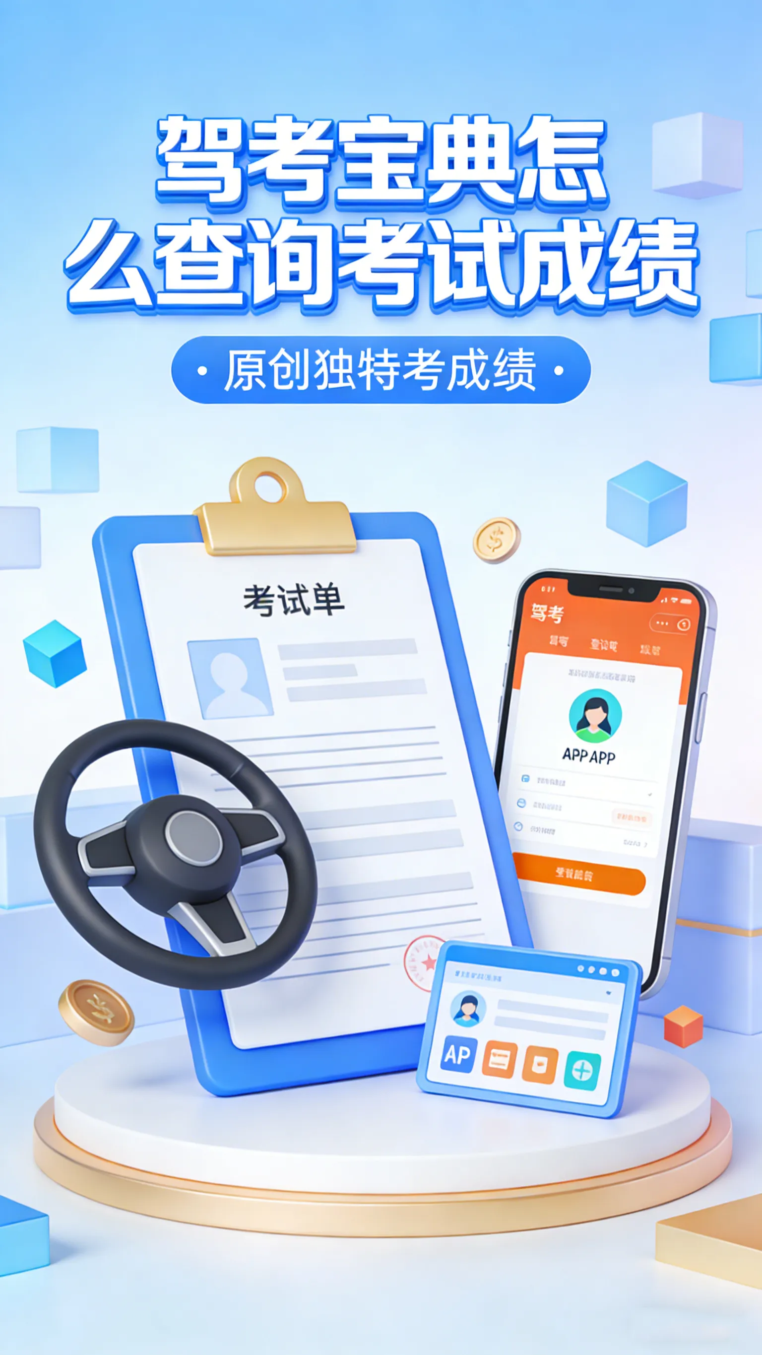 别再傻等短信了！驾考宝典查成绩的正确姿势，考完立马能看