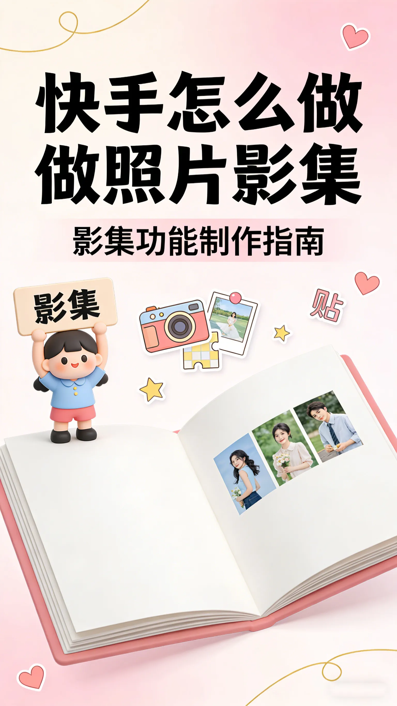 快手照片影集制作全指南：照片电影、图集与模板一键生成教程